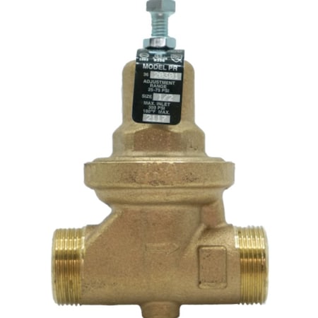 Water Pressure Reducing Valve,1-1/2 In.
