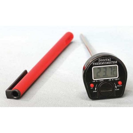 5" Stem Digital Pocket Thermometer, -58 Degrees to 302 Degrees F