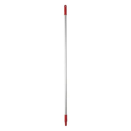 1460mm Color Coded Handle, 1 in Dia, Red, Aluminum