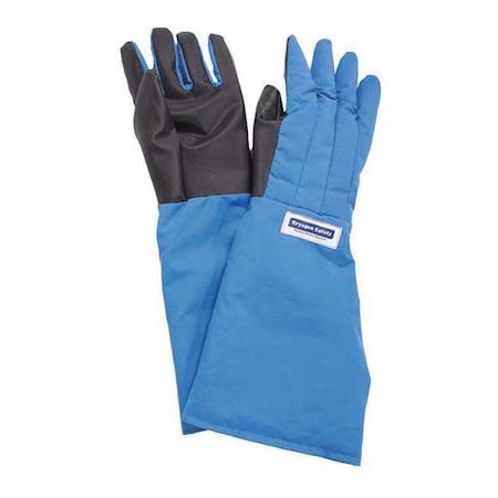 Cryogenic Gloves, 18 in Length, Nylon, Extended Gauntlet, Elbow Coverage, -300  Degrees F Min Temp.