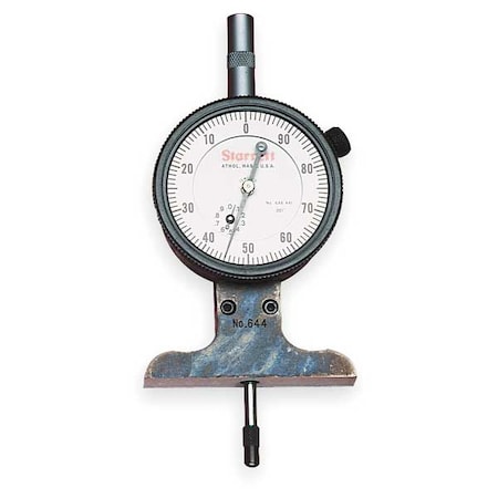 Dial Depth Gage,3 In,2 1/2 In Base