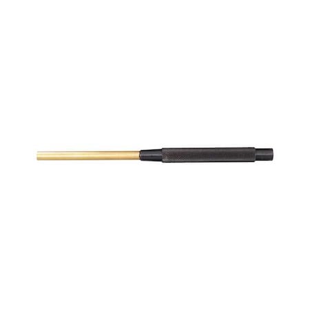 Brass Drive Pin Punch,5/16 In Tip,8 In L