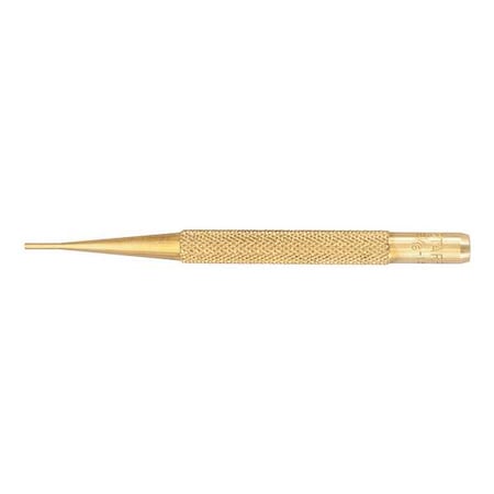 Brass Drive Pin Punch,1/16 In Tip,4 In L
