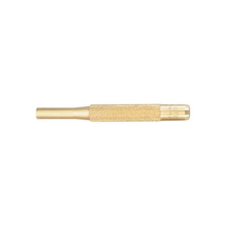 Brass Drive Pin Punch,5/16 In Tip,4 In L