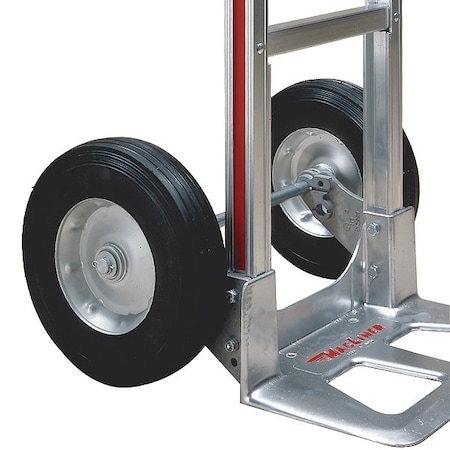 Wheel,8 in H, 2-1/2 in W,8 in D,Rubber