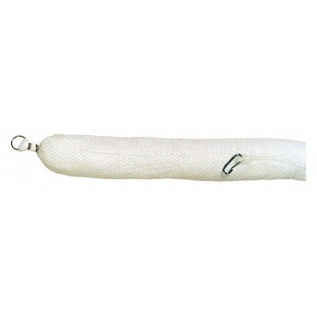 Sorbent Boom, 30 gal, 5 in x 10 ft, Oil, White, 4 PK