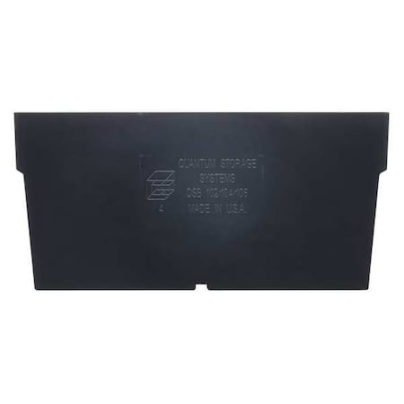 Plastic Divider, Black, 5 1/2 in L, 4 in H, 50 PK