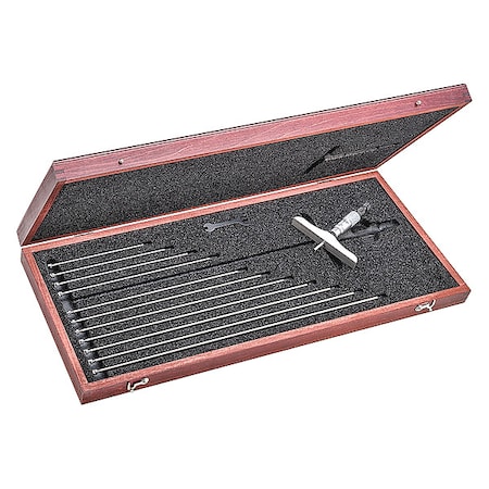Depth Micrometer,0 to 12",4" Base