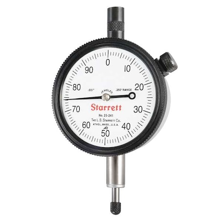 Dial Indicator,0 to 0.250 In,0-100