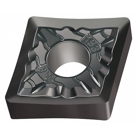 Diamond Turning Insert, Diamond, 4, CNGG, .2, Carbide