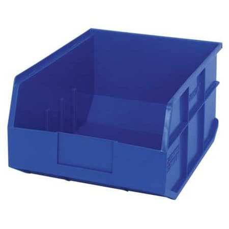 Shelf Storage Bin, Polypropylene, Blue, 7 in H, 11 in W, 14 in L