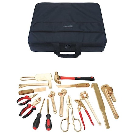 Hazmat Nonsparking Tool Set,16 pc.