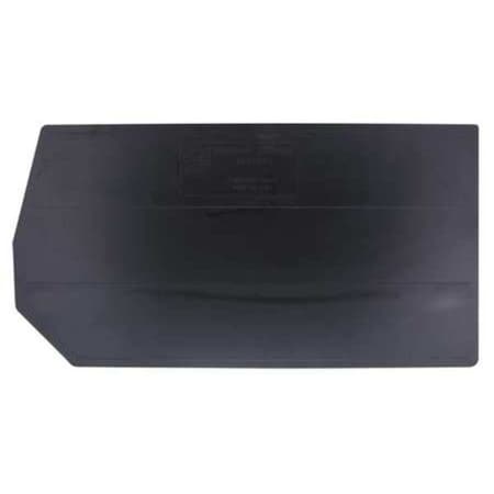 Plastic Divider, Black, 28 3/8 in L, 11 1/4 in H
