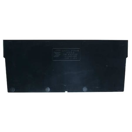 Plastic Divider, Black, 10 in L, 7 1/2 in H, 50 PK