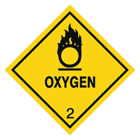 Label,Oxygen,4 In x 4 In,250 Labels