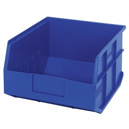 Shelf Storage Bin, Polypropylene, Blue, 7 in H, 11 in W, 12 in L