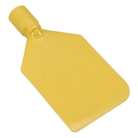 Paddle Scraper,Flex,4-1/2 x6,Poly,Yellow
