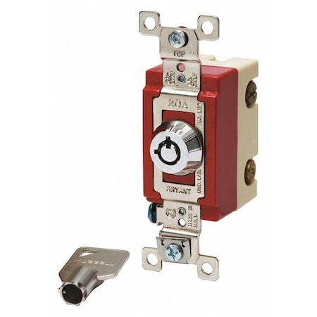 Wall Switch,20A,3-Way Type,Locking