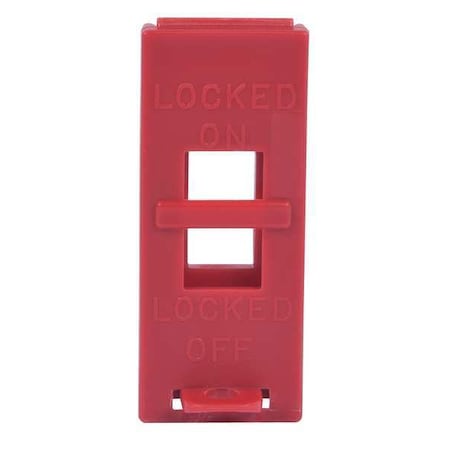Wall Switch Lockout,Red,3/8 In. Dia.