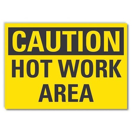 Caution Sign, 7 in H, 10 in W, Reflective Sheeting, Vertical Rectangle, English, LCU3-0221-RD_10x7