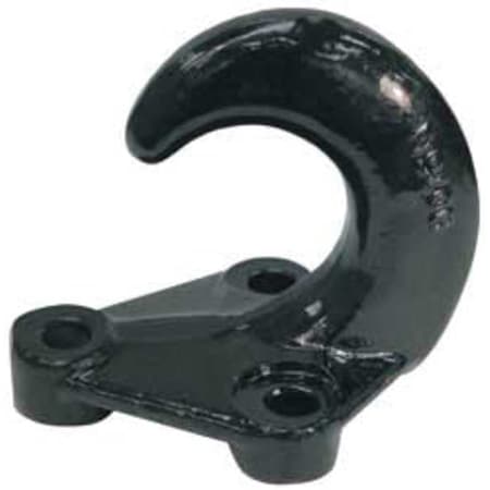 3- Hole Black Powder Coated Drop Forged Bolt-On Heavy-Duty Towing Hook