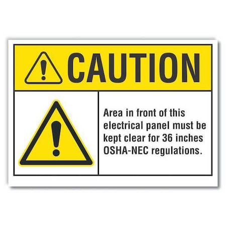 Sign,Self-Adhesive Vinyl,3-1/2 in. H, LCU3-0035-RD_5x3.5