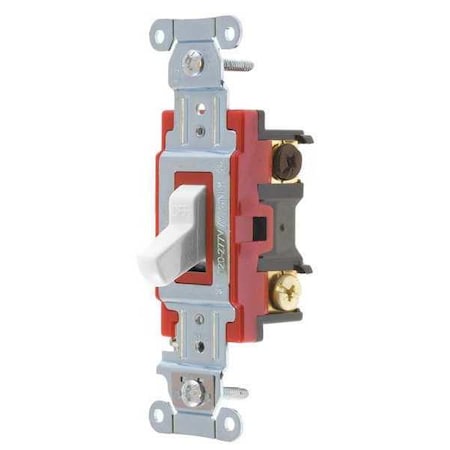 Wall Switch,20A,White,3-Way Type,Toggle