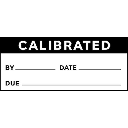 Calibration Label, ENG, Black/White, PK225, TCSL3-38481