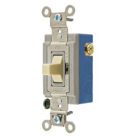 Wall Switch,Ivory,1-Pole Type,1/2 to 2HP
