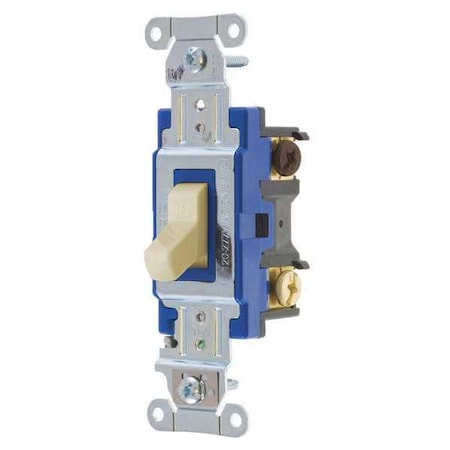 Wall Switch,15A,Ivory,3-Way Type,Toggle
