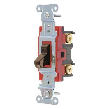 Wall Switch,Brwn,20A,1-Pole Switch