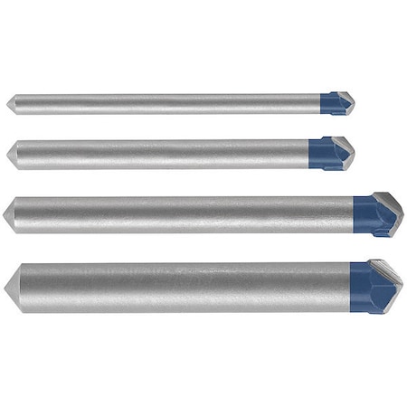 4pc. Carbide Natural Stone Tile Bit Set