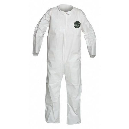 50 Coverall. Collar. Open Wrists and Ankles. White. 3X