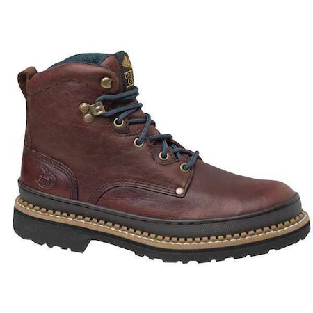 Men's Work Boot, 10 M, Steel Toe, 6 in H, Soggy Brown, G6374