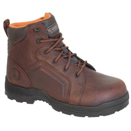 Men's 6-Inch Work Boot, 12, Composite Toe, 6 in H, Brown, RK6640