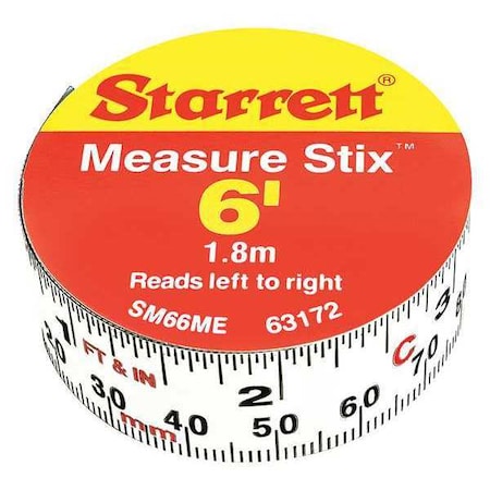Measuring Stick, 3/4"x 6'., Metric/English