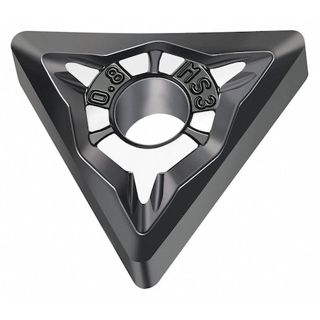 Triangle Turning Insert, Triangle, 1/2 in, TNMG, 0.4 mm, Carbide