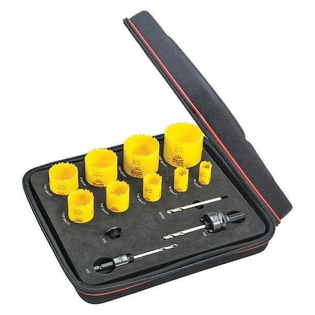 All Purpose Kit,w/ 9 Hole Saws, Arbors