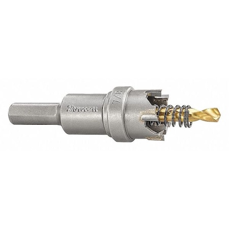 Carbide Tipped Hole Saw,7/8",22mm