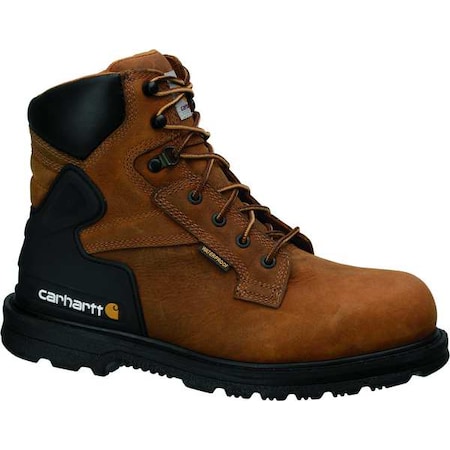 Men's 6-Inch Work Boot, 12 M, Steel Toe, 6 in H, Brown, CMW6220