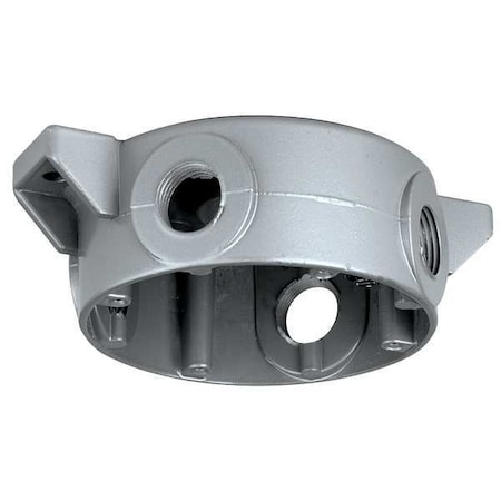HazCeilingMount,5 1/2"L,3"W,5 1/4"H,Gray