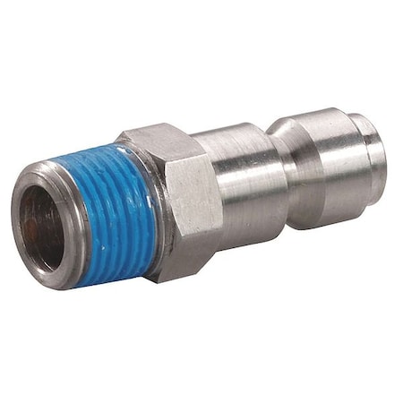 Coupler Plug,(M)NPT,3/8,304 SS