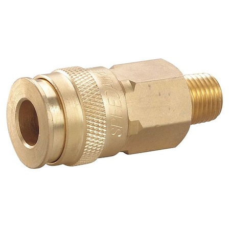 Coupler Body,(M)NPT,1/4,Brass