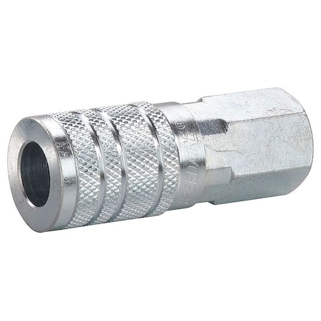 Quick Connect Hose Coupling, 1/2 in Body Size, 1/2 in Hose Fitting Size, Socket, 30E683