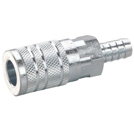 Quick Connect Hose Coupling, 3/8 in Body Size, 3/8 in Hose Fitting Size, Sleeve, Socket, 30E694