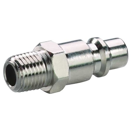 Coupler Plug,(M)NPT,3/8,Steel