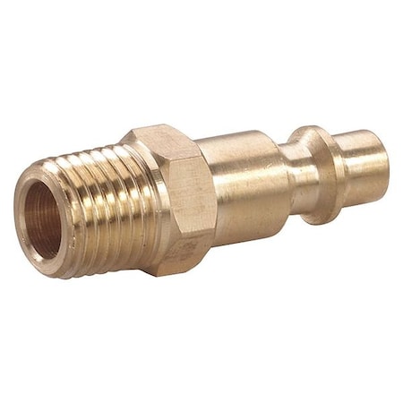 Coupler Plug,(M)NPT,1/4,Brass