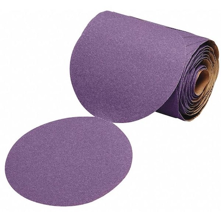 PSA Sanding Disc Roll, Coated, 6" dia.