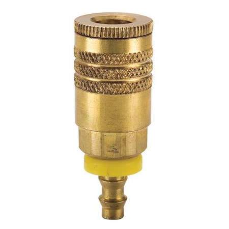Coupler Body,Brass,Push On,25 cfm