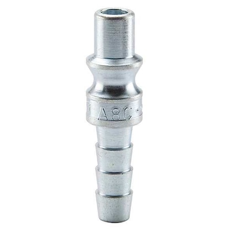 Coupler Plug,Steel,Hose Barb,25 cfm